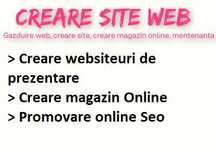 Creare Websiteuri / Creare siteuri de prezentare / Magazin online SEO