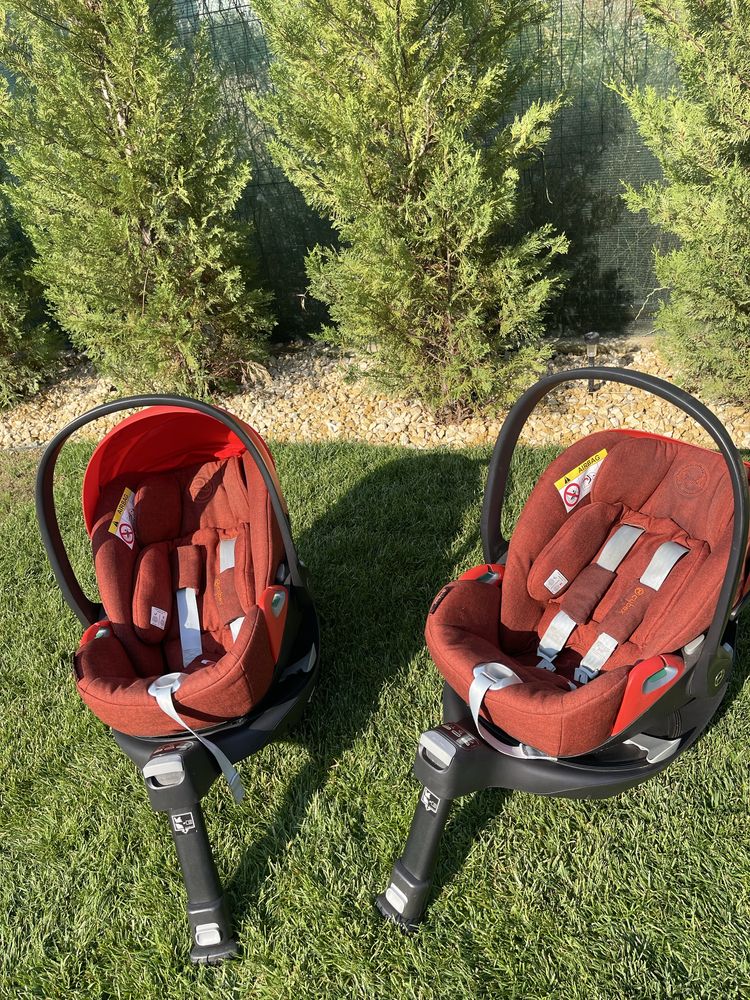 Scoica/scaun auto Cybex + baza Z2 isofix- (0-24 luni) - 2 seturi disp.