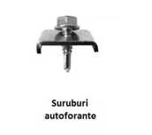 sistem complet cleme suruburi prindere gard panou bordurat
