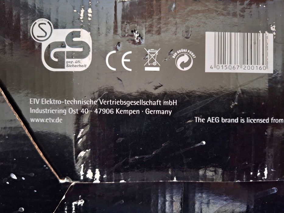 Masina curatare baie cuva ultrasunete AEG USRR 5516 original Germany