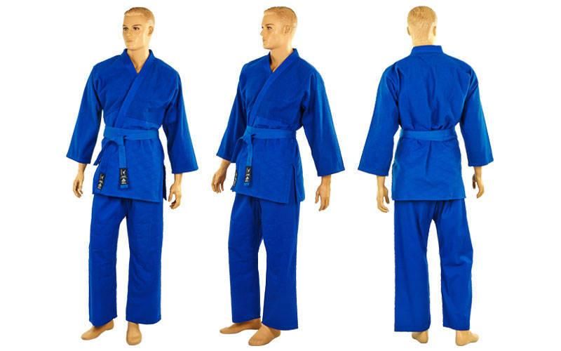 Кимоно (кимано) для дзюдо синий все размеры 130-170