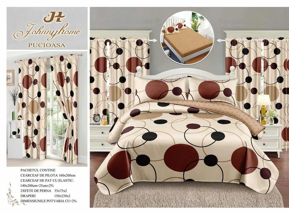 Set lenjerie+draperii