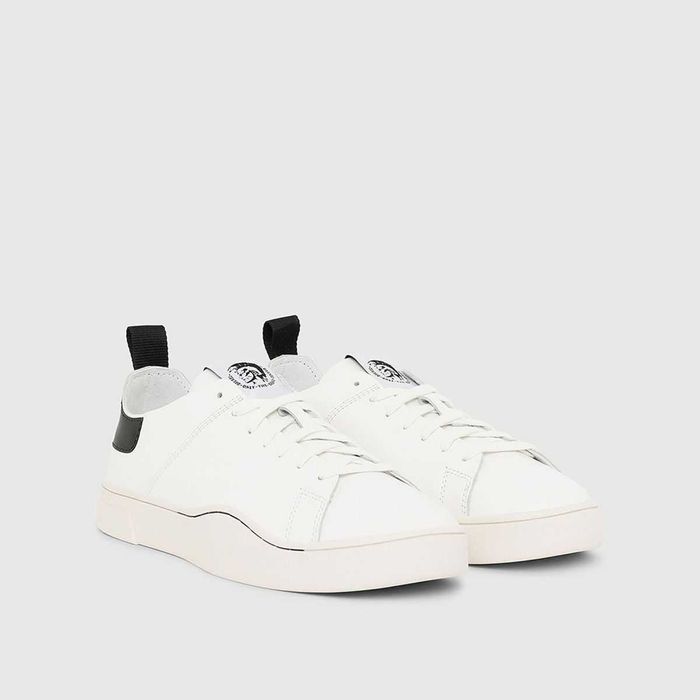 Мъжки обувки Diesel S-Clever, Bianco бели от ест. кожа , 44 номер