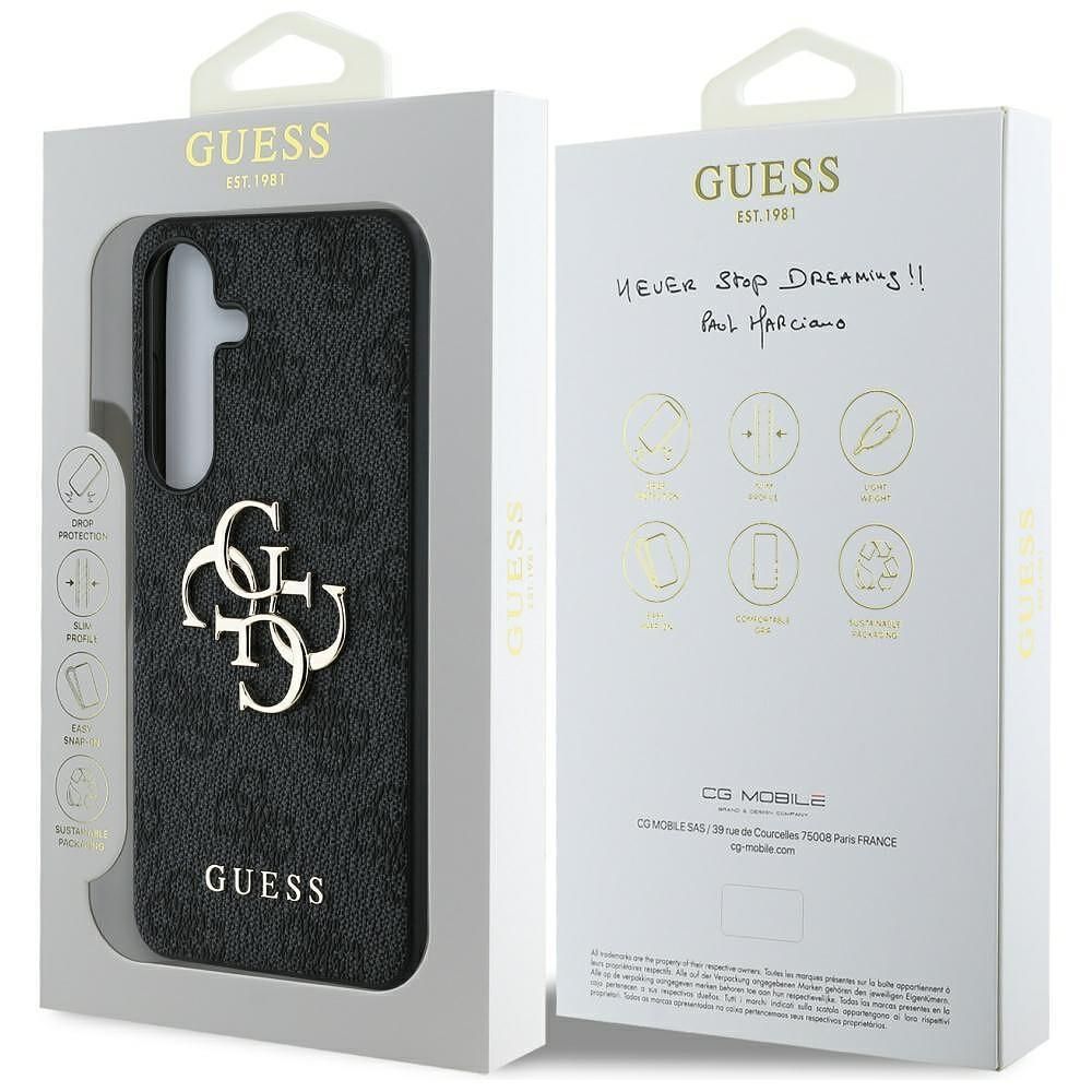Guess - hardcase 4g big metal logo (guhcs25m4gmggr) за samsung galaxy