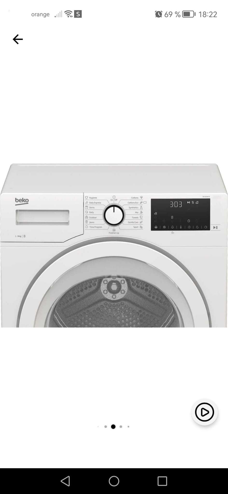 Uscator rufe Beko DU 9139T