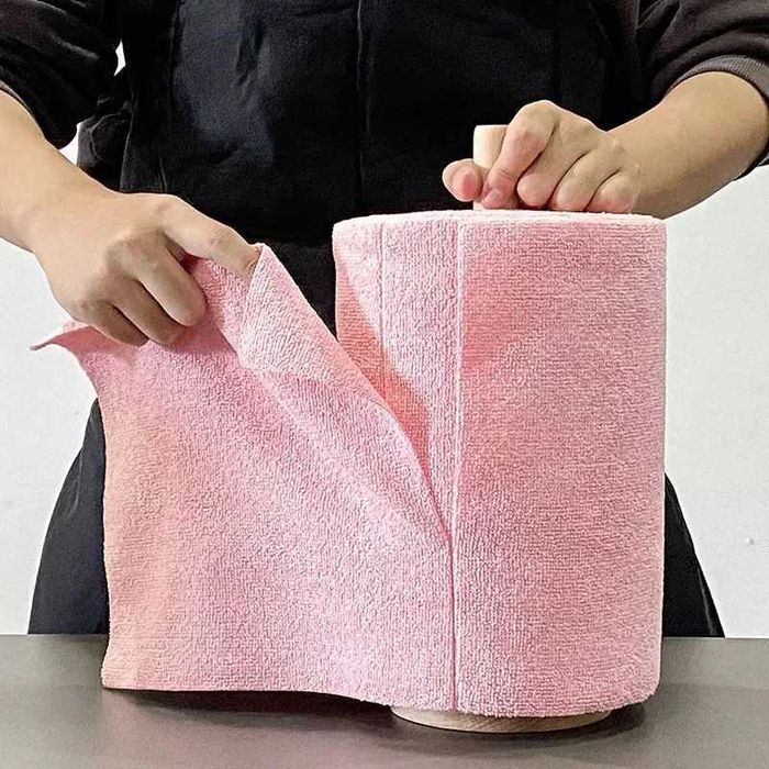 Set 30 servetele reutilizabile multifunctionale 30x30 cm cu suport
