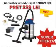 Aspirator profesional uscat/umed, 1200W | 20L DEDRA