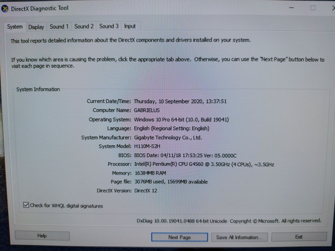 URGENT - Procesor Intel G4560 + Gigabyte H110M