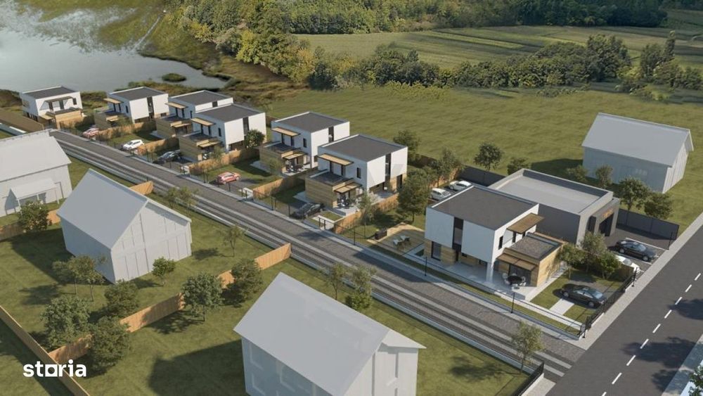 Teren 5000 mp cu proiect cartier vile