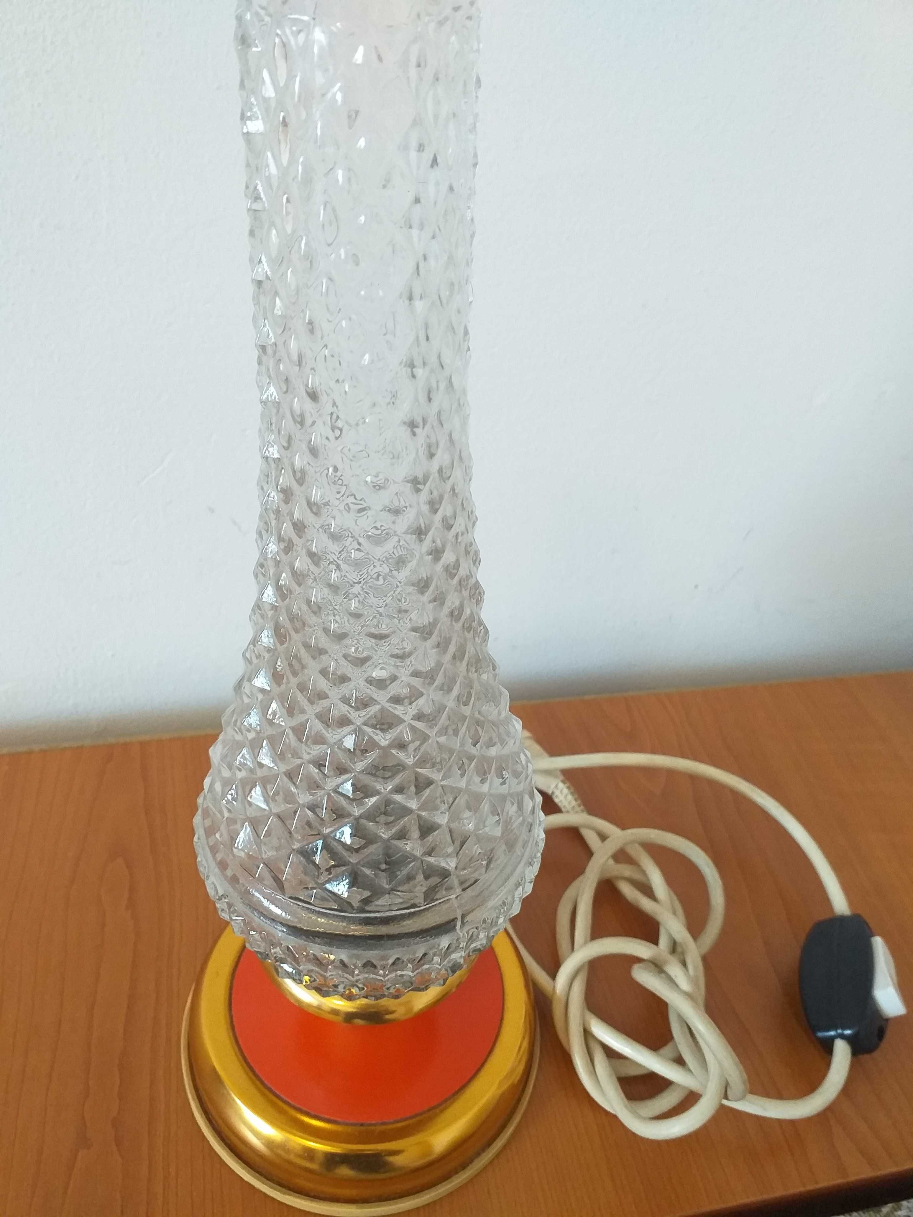 Veioza/lampa veche semicristal,anii 1970,made in Germania/vintage