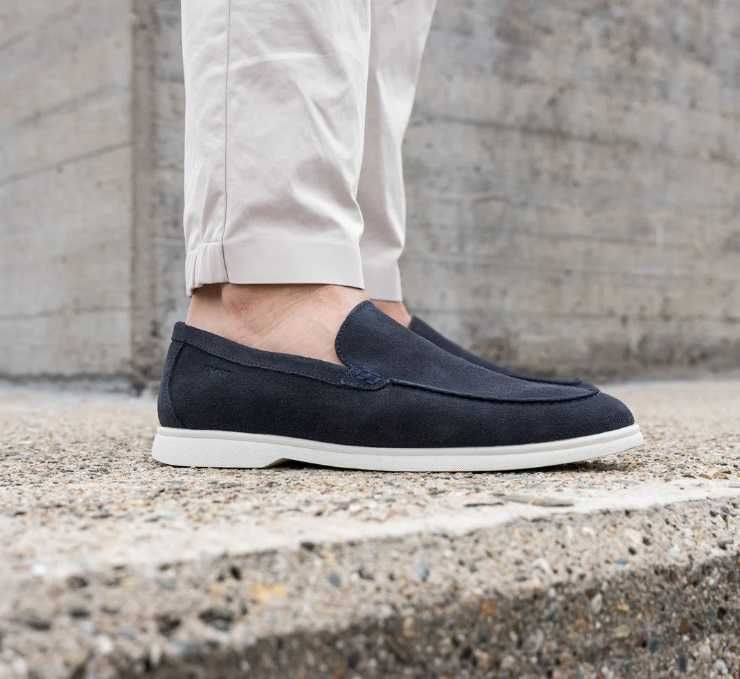 Pantofi sport casual 42 41 43 mocasini slip on ZARA NOI piele naturala