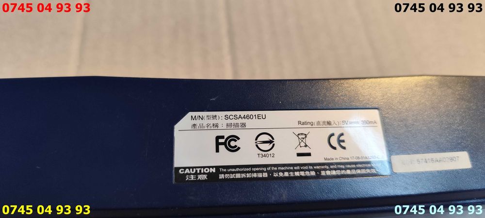 scanner portabil PLUSTEK OPTIKSLIM M12 scsa4601eu cu cablu usb win11