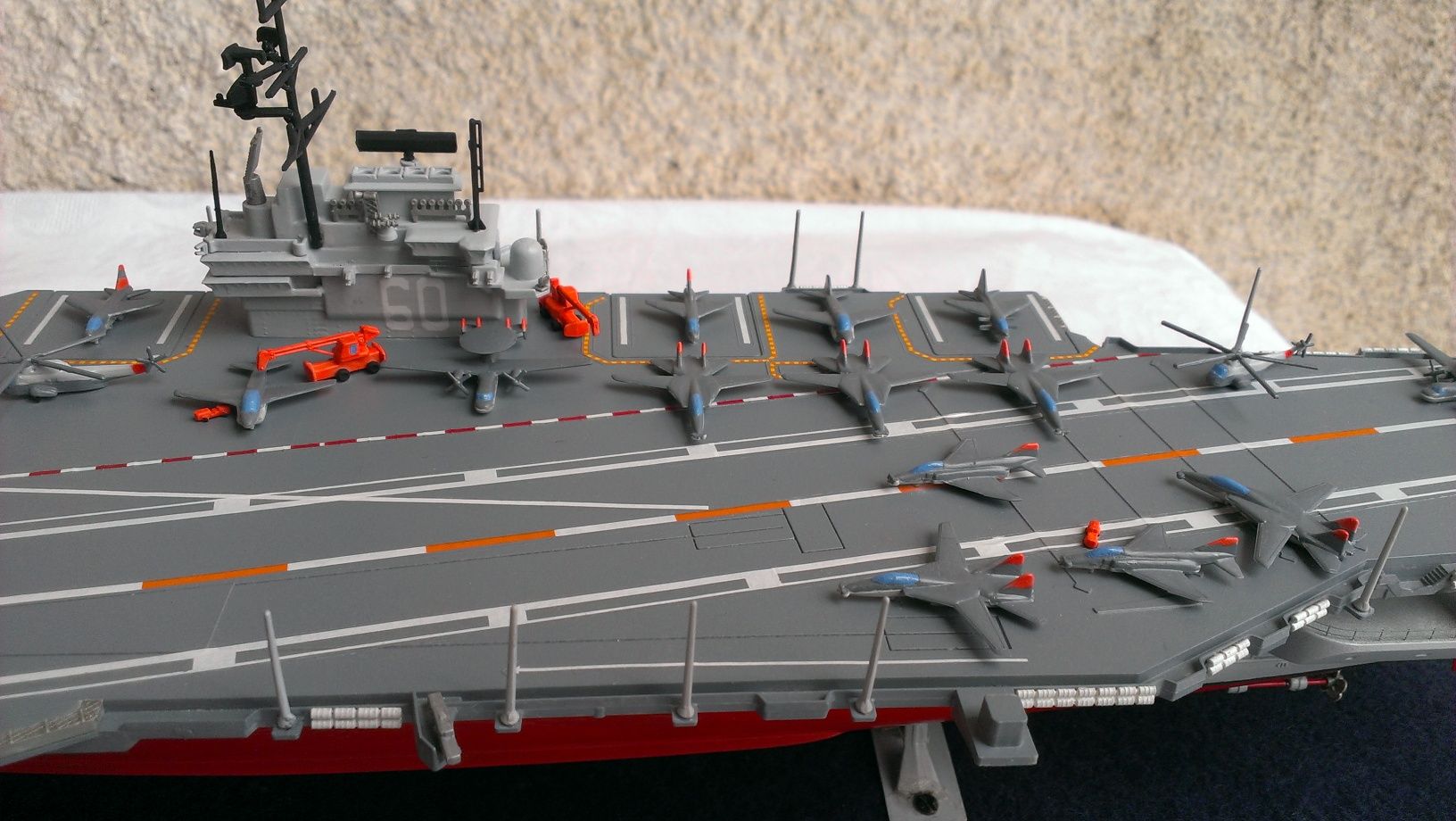 Macheta portavion/  USS Saratoga/ kit modificat