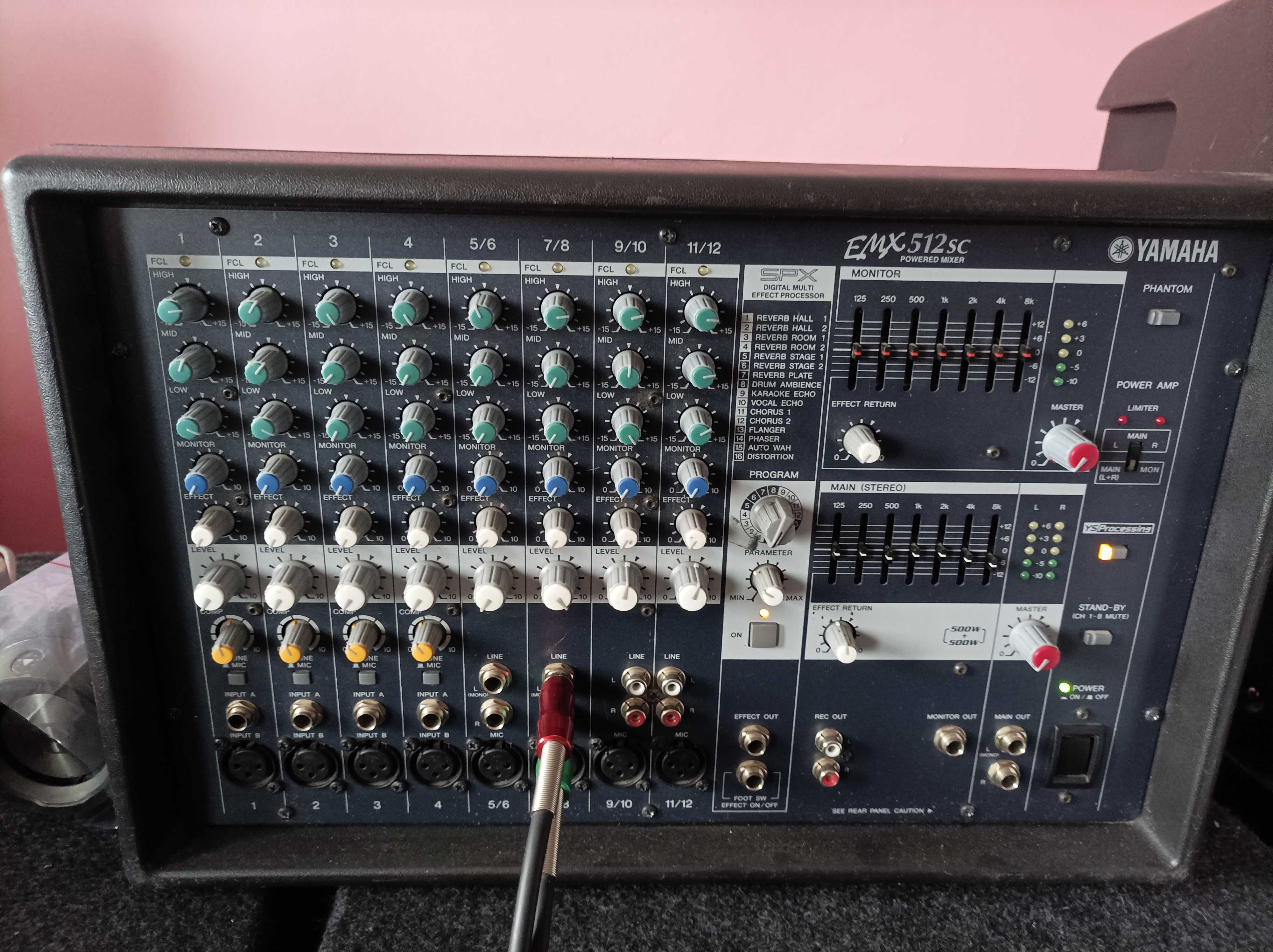 Mixer activ Yamaha emx512sc, power mixer ca dynacord