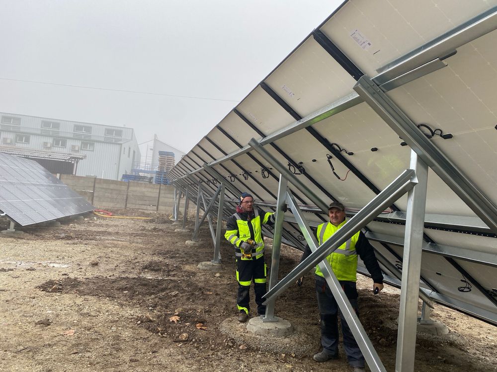 Sistem complet de montaj la sol pentru 10 panouri fotovoltaice