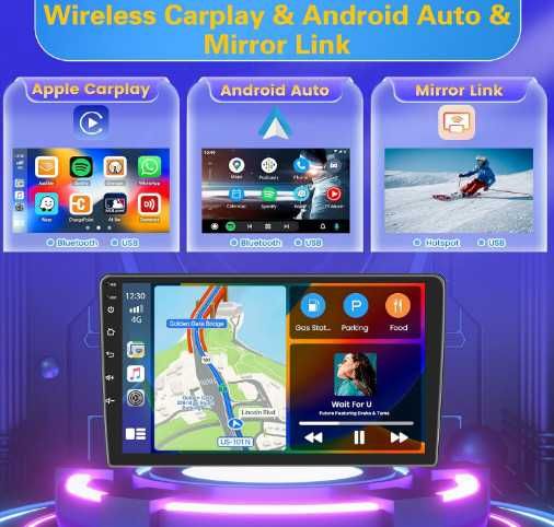 FULUKU мултимедия за кола, 4+64GB, Android 13, Carplay/Android Auto