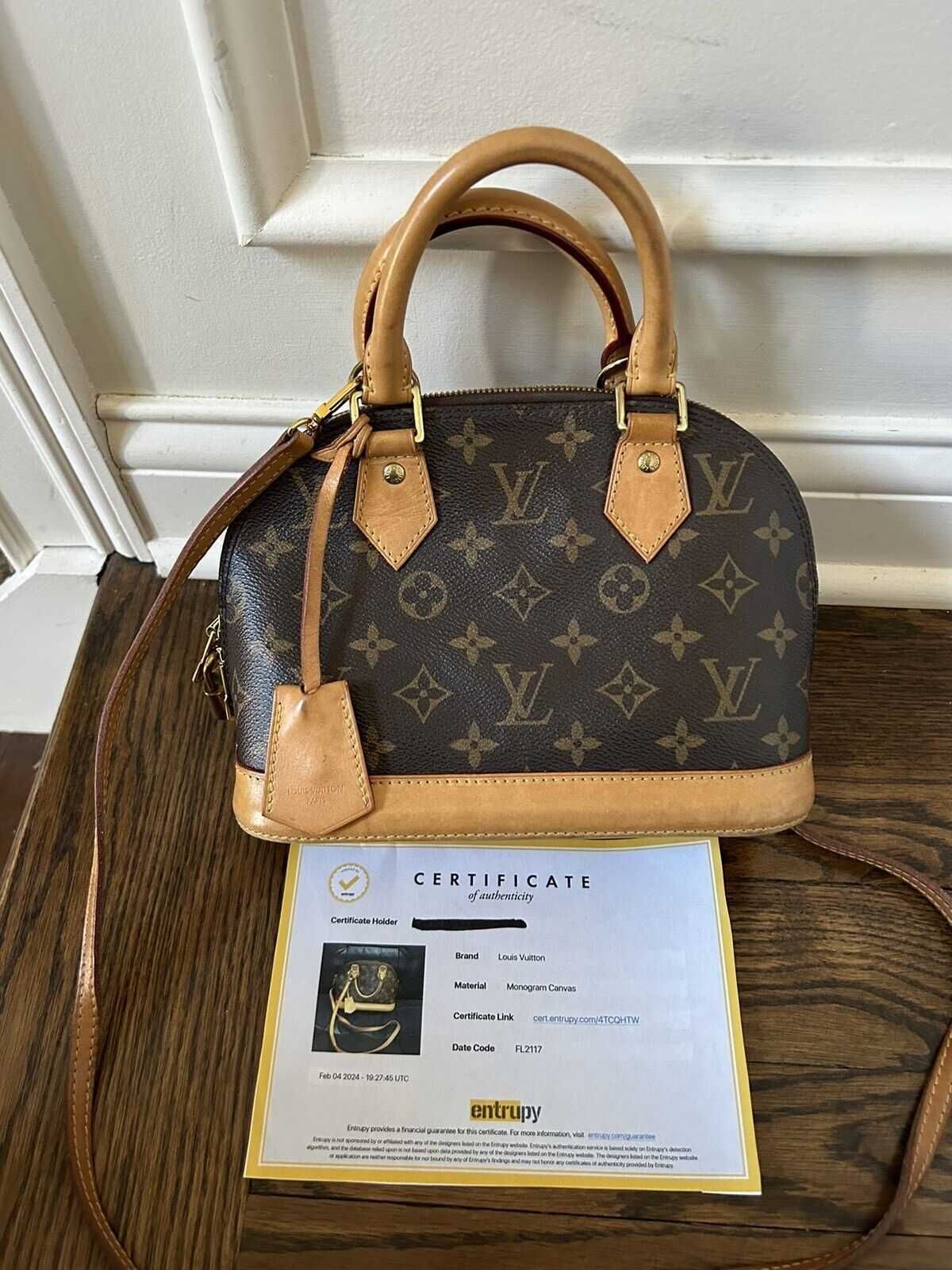 Сумка Louis Vuitton Alma BB оригинал