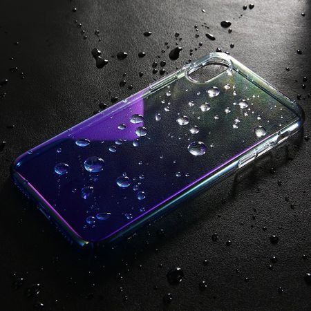 Husa Apple iPhone XS, Gradient Color Cameleon Albastru-Galben