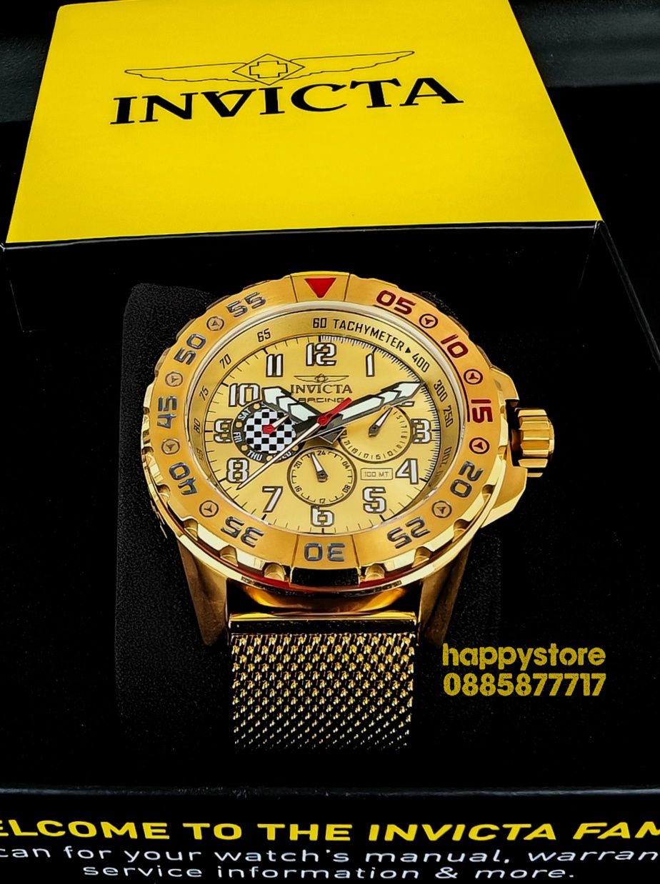 INVICTA Racing Gold 48 mm, Инвикта нов ръчен часовник