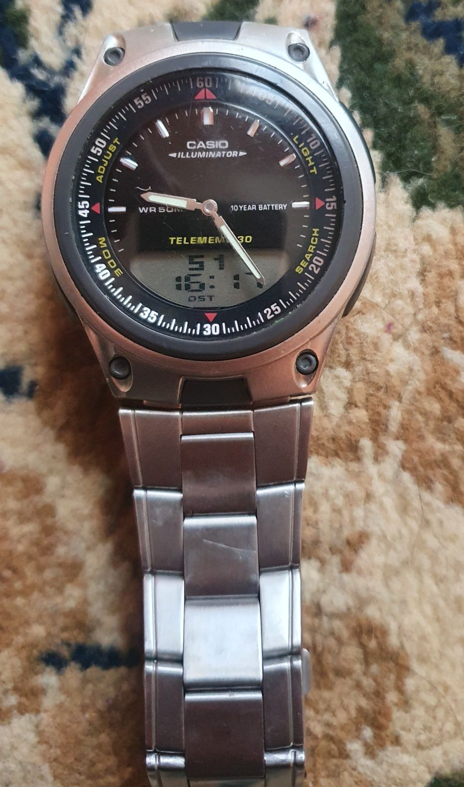 Часы Casio illuminator wr 50 m