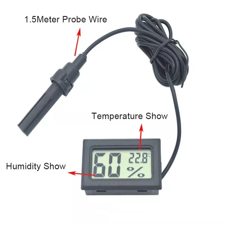 Termometru digital cu indicator de umiditate