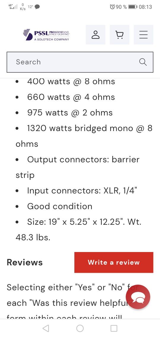 Vind amplificator de putere crawn. 2 ×660w în 4 ohmi