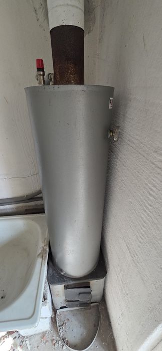 Cazan pe lemne cu boiler