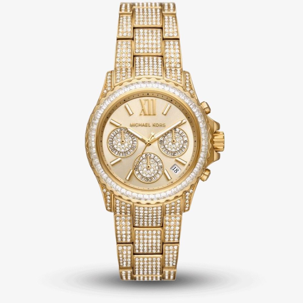 Ceas Michael Kors de dama Colectia Everest pave gold nou