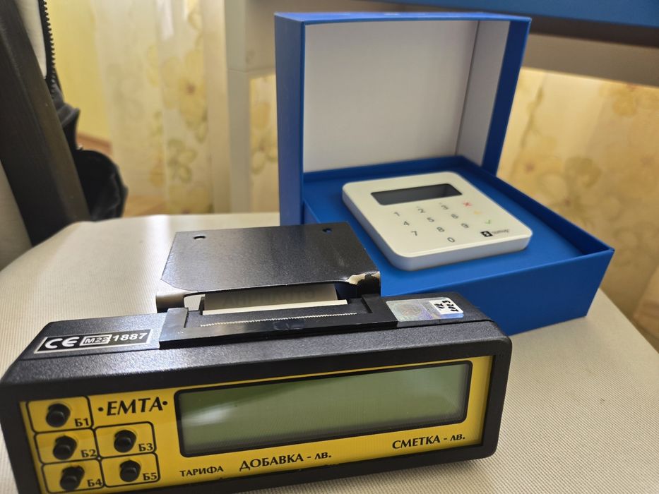 Таксиметров касов апарат ЕМТА - и мобилен пост терминал за таксита