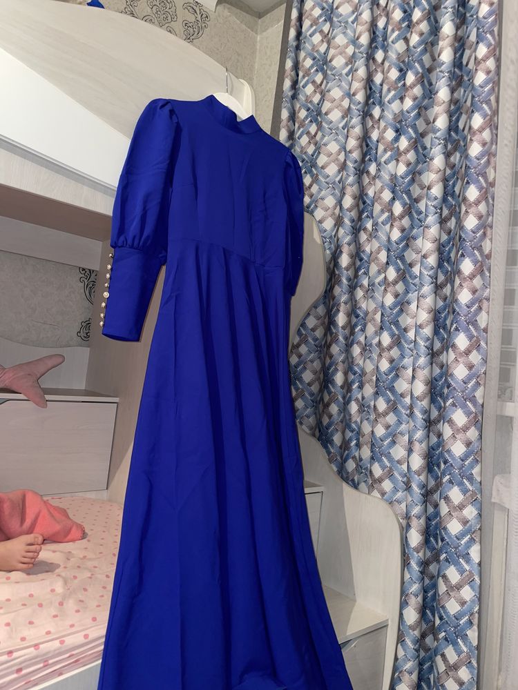 Голубое платье/ размер-м/ очень хорошее качество