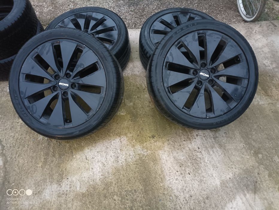 Jante 5×112 R18 cu cauciucuri ramflet
