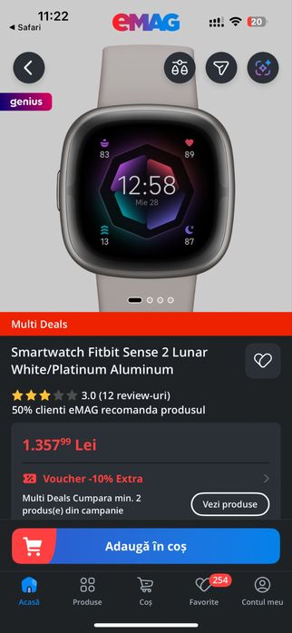 Fitbit Sense 2 / Platinum White