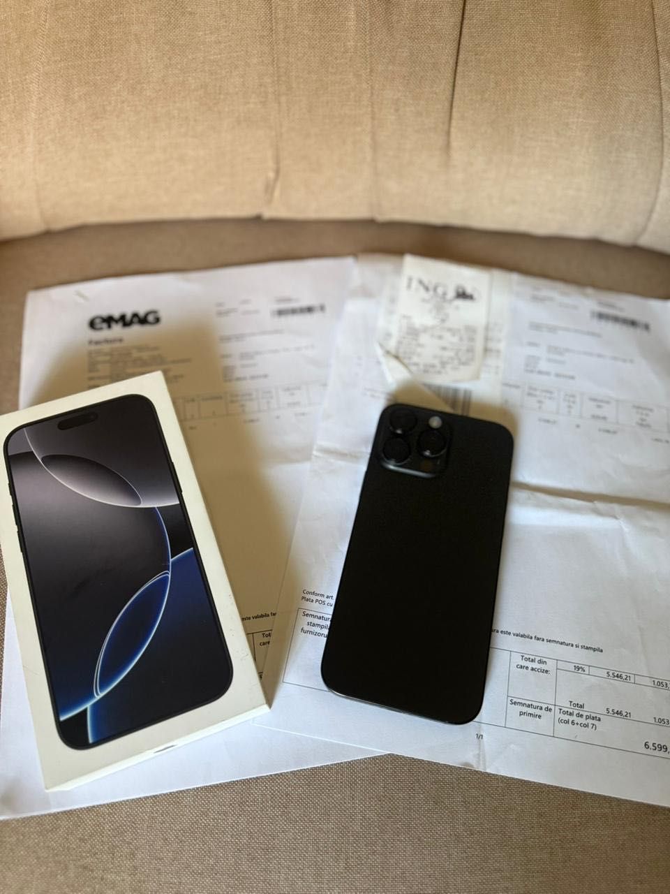 iPhone 16 Pro Max 256GB | Garanție EMAG 2 ani.