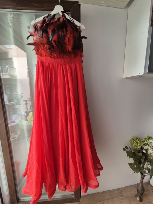 Rochie de ocazie rosie,Casa de Moda Vigo