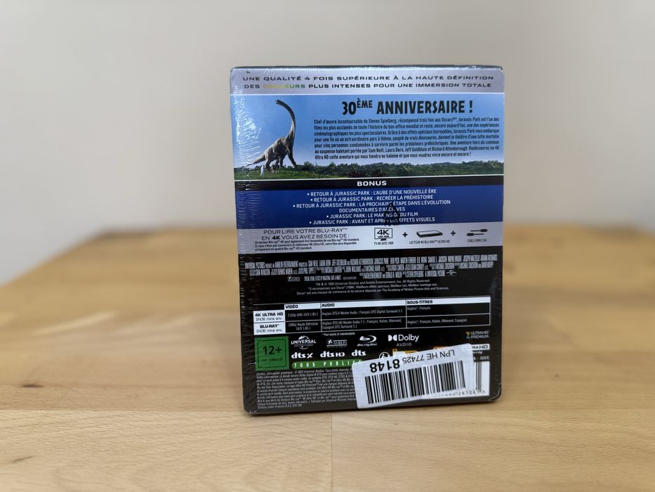 Steelbook 4K Jurassic Park