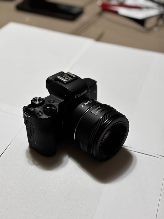 Canon M50 full box +obiectiv +adaptor