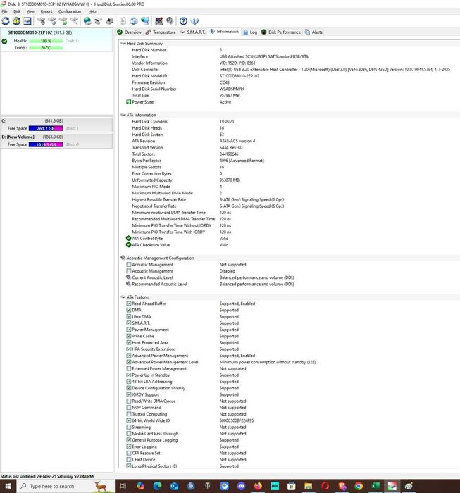 Hard disk desktop Seagate BarraCuda 1TB, 7200rpm 64MB SATA ST1000DM010