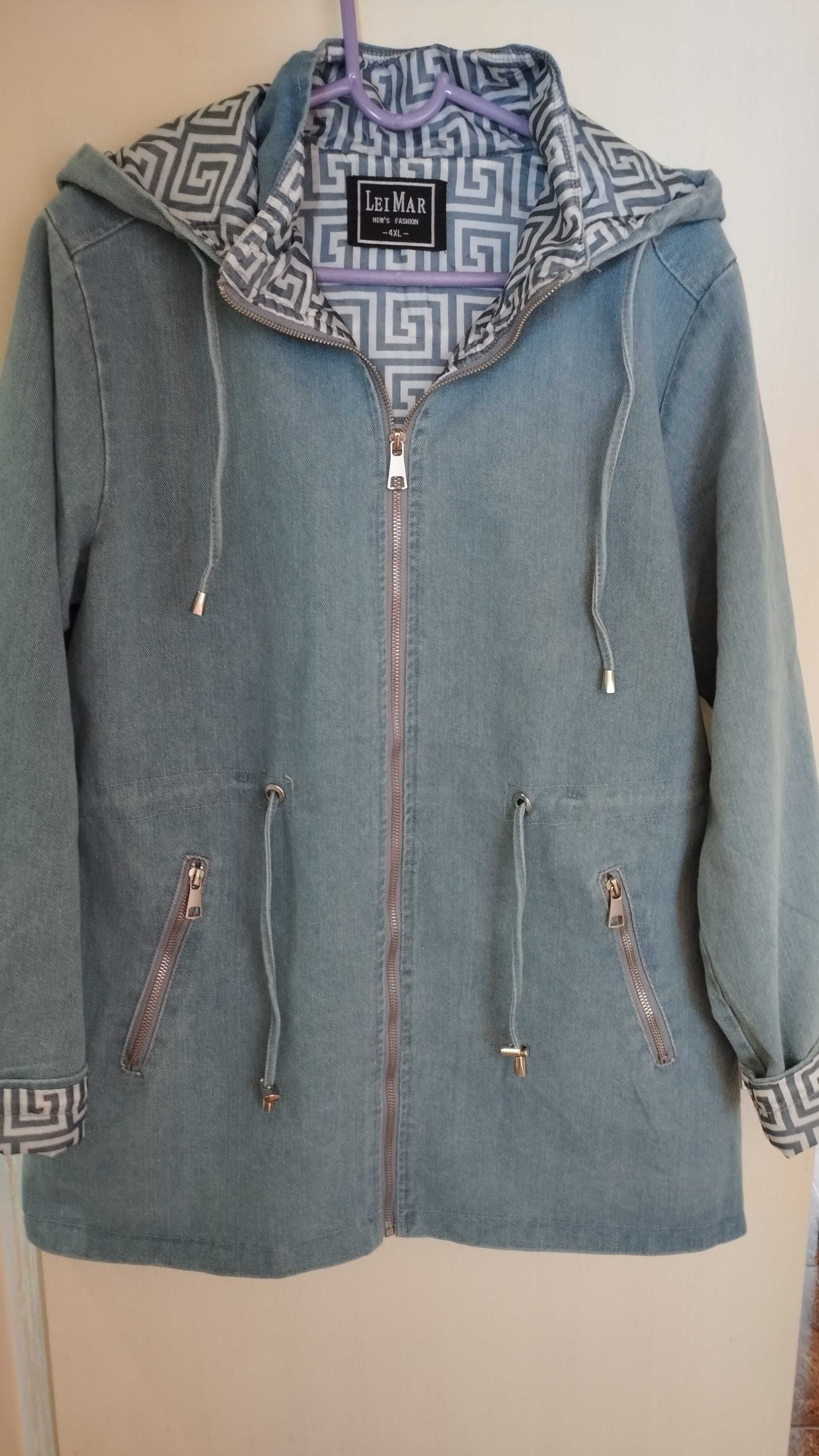 Дамско дънково яке, XL - 2 XL