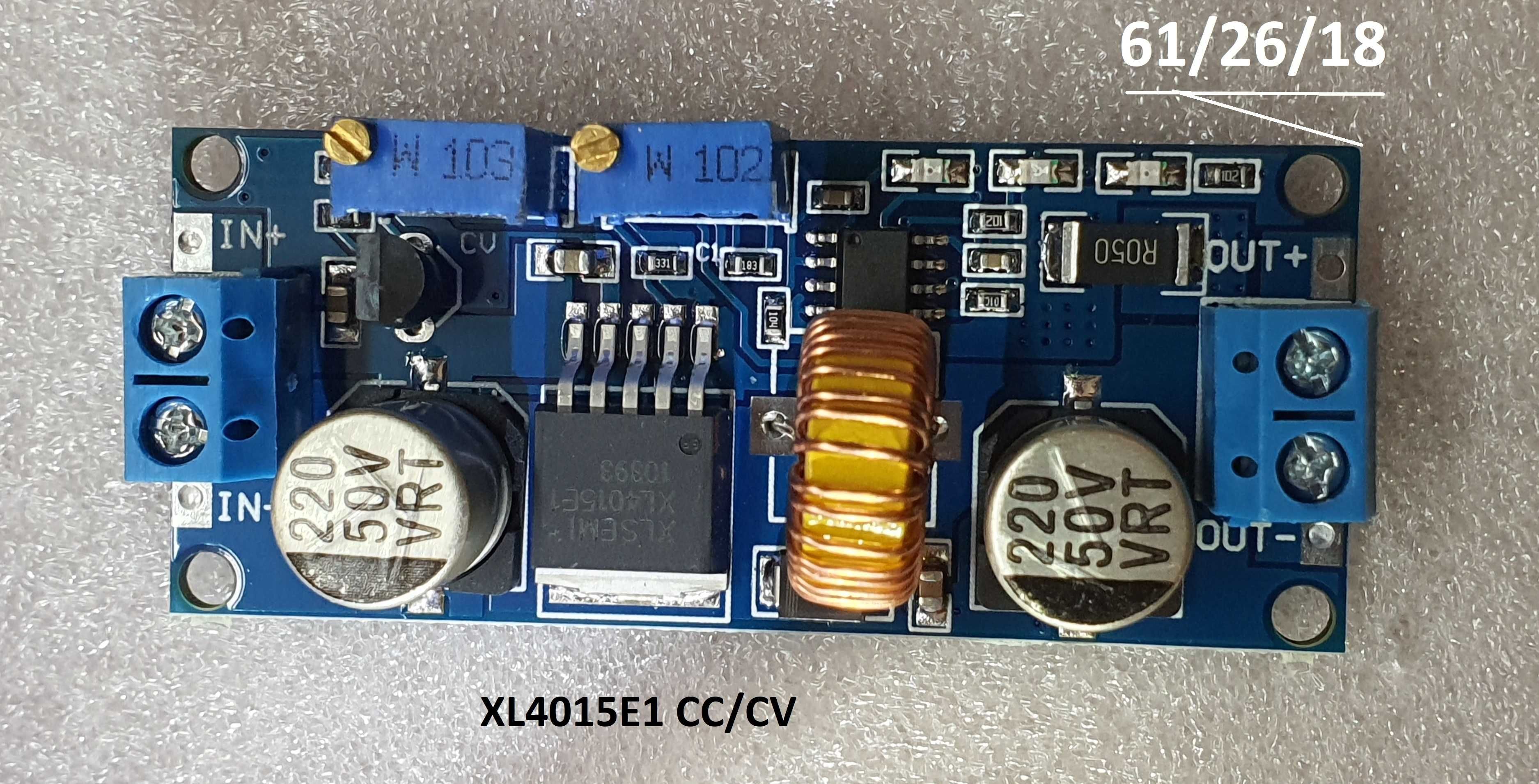 dc/dc Step Down LM2596, XL4015,  XL4016