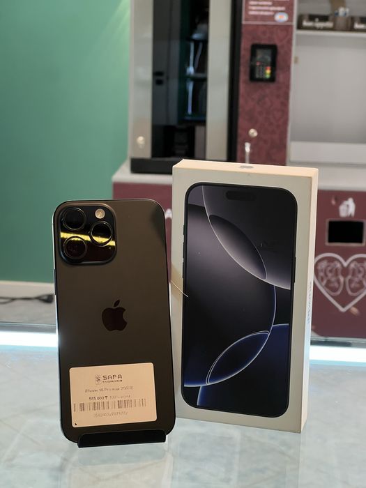 Айфон 16 про макс 100% черный