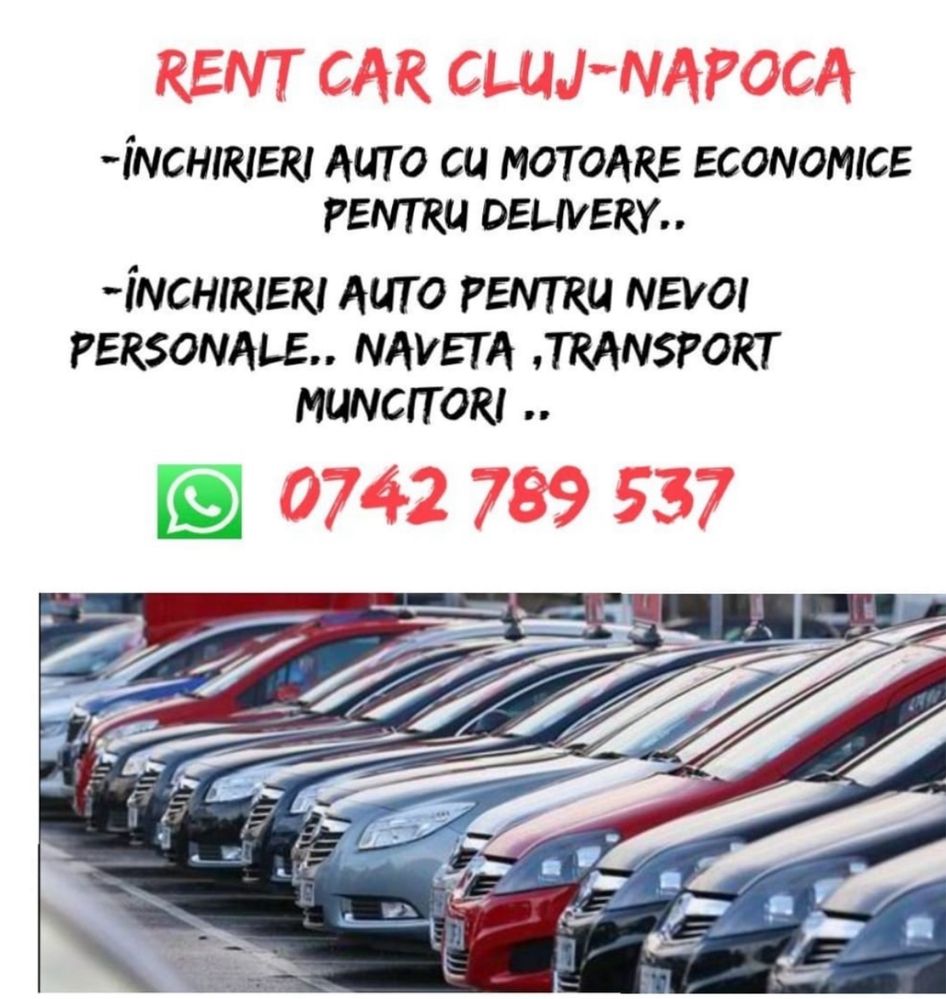 Închirieri Auto Cluj/rent car cluj / rent for delivery /masini