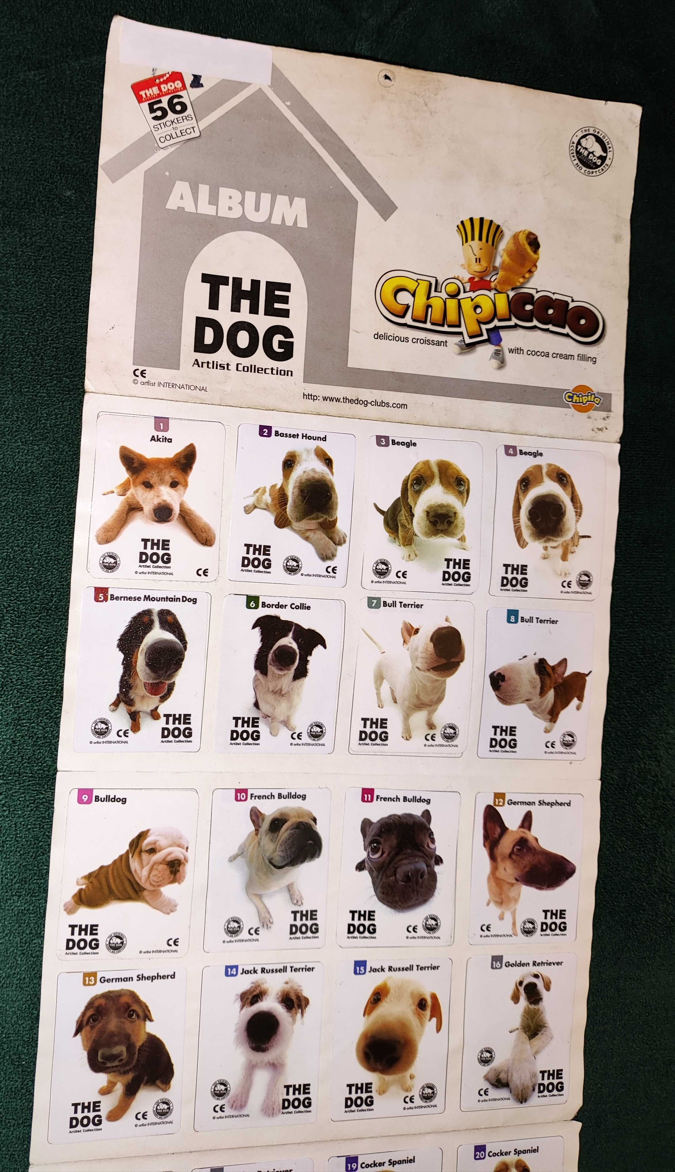 Album Chipicao Chipita THE DOG 49 din 56 Stickere +LOT 25 stickere noi