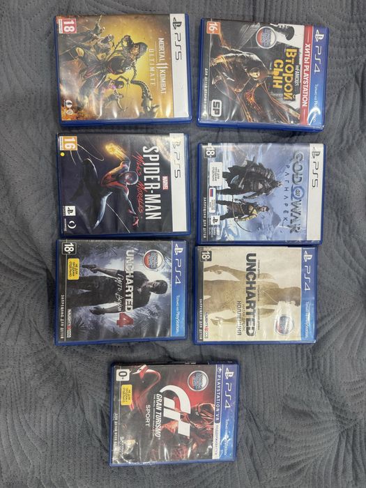Продам Игры на ПС  PS 4-5 диски