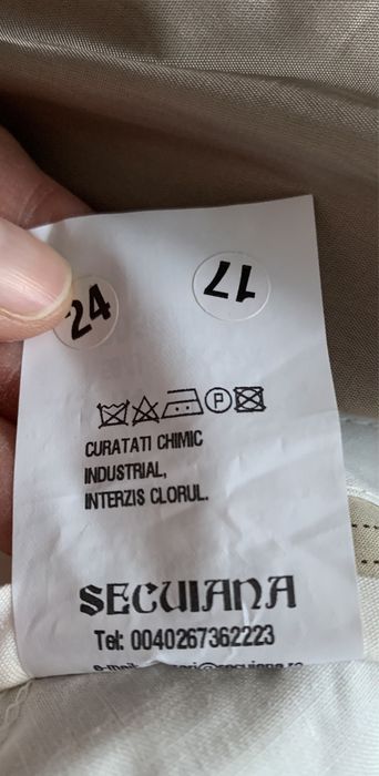 Costum barbatesc nou alb crem, din lână-Adam’s by Secuiana