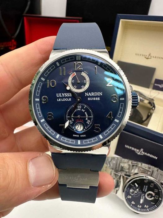 ulysse nardin lelocle сребристо/синьо