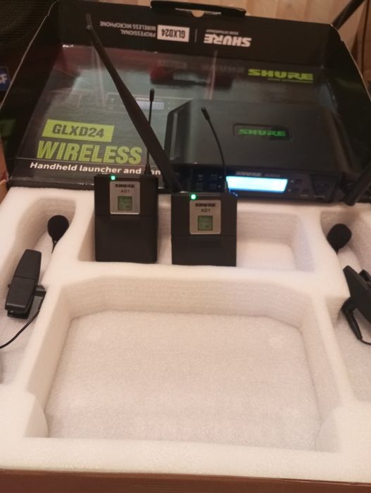 Microfon virelles lavaliera instrumente suflat dublu function