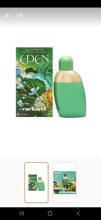 Parfum Cacharel Eden și Versace Dreamer