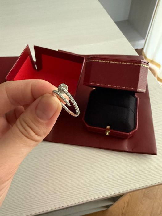 Cartier кольцо с бриллиантами белое золото