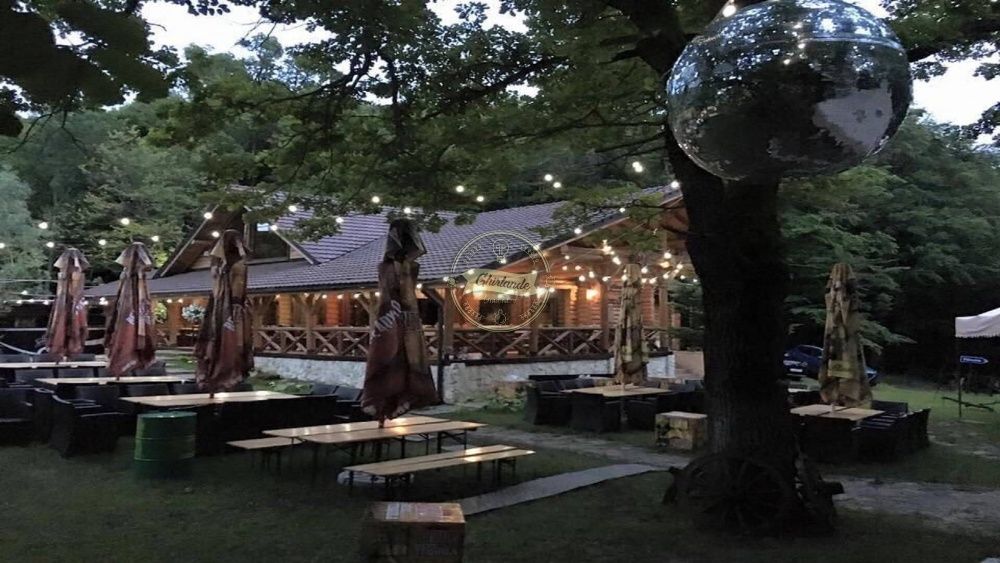 Ghirlanda Luminoasa lungime 50 m,cu 50 becuri,terasa,de exterior