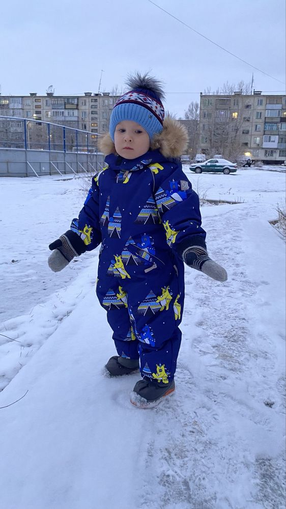 Зимний комбинезон на мальчика